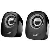Genius SP-Q160 6W USB Powered Portable Mini Speakers - Black / Grey with 3.5mm audio jack [SP-Q160]