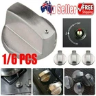 1/6x Alloy Home KitCEen Gas Stove Knobs Cooker Oven Cooktop Metal Switch