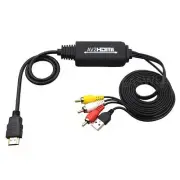 1080P HDMI to 3 RCA AV Video Audio Cable Converter Adapter For HDTV PS4 TV X BOX