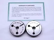 NEW 1/4 28 UNJF 3A THREAD RING GAGES .25 .250 GO NO GO P.D.'S = .2268 & .2243