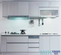 在飛比找Yahoo!奇摩拍賣優惠-【MIK我的理想廚房】240cm一字型打造科技系統防蟑廚具全