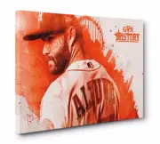 Jose Altuve Houston Astros Gallery Wrapped Canvas Print Wall Art (Ready To Hang)