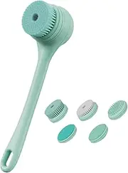 Body Scrubber Massage Brush - USB Charging Bath & Body Brushes,5 Brush Heads Electric Brush Back Scrubber for Face Back Massage