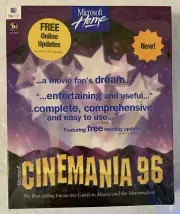 Microsoft Cinemania 96 - Apple Macintosh CDROM BIG BOX software - NEW NOS SEALED