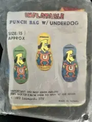 Inflatable Punch Bag Underdog 1982 Leonardo TTV 15 1/2" Sealed Package