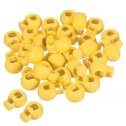 Cord Locks, 100 Pack Ball Spring Toggle Stopper, Ginger
