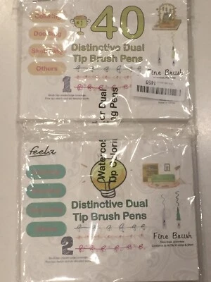 Dual Tip Brush Pens, Feela 40 Colors Art Markers Fine And Great For Bullet Adult