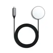 SATECHI USB-C Magnetic Wireless Charging Cable for iPhone 12,13,14,15,16 Series (Requires USB-C Power adapter (sold separately) [ST-UCQIMCM]