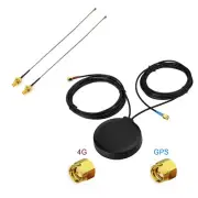 IOT Anti theft CAR GPS 4G LTE Antenna 3m + 2pc u.fl to SMA Pigtails Cable 10cm