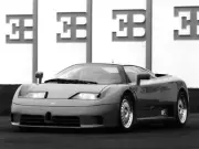 Cars bugatti eb110 gt prototype super Desk Mat Stitched