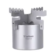 Premium 100ml TitaniumStove with Cross Stand for Outdoor Cooking