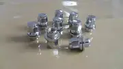 Set of 24 Nut Set Chrome Toyota Lexus Mag Style Wheel Lug Nuts Set Mag Seat (for: Lexus)