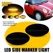 2x Dynamic LED Side Marker Lights Smoked For MINI R50 Hatchback Cooper 2002-2006 (for: Mini)