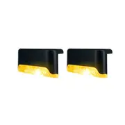 2Pcs LED Outdoor Solar Electronics Powered Lights -Warm