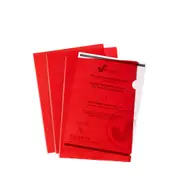 30pc Marbig PP Ultra Letter File A4 Document Paper/Stationery Folder Red
