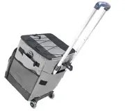 Cooler Bag Trolley Picnic BBQ Outdoor Party Thermally Insulated - Large 36L - 60 cans - Grey - Drinks Food Cool Bag Rainproof