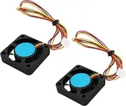 Be In Your Mind 2pcs 12V Computer Case Fan 40x40x10mm Quiet Case Fan 4200RPM Hydro Dynamic Bearing Computer Fan Compatible with Gelid Solutions Silent 4 Black