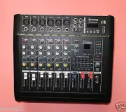 Pro 6 Channel Live Studio Mixers 800W Power Amplifier Mixing Console Mixer