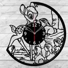 Vinyl Clock Bambi Vinyl Record Wall Clock Home Art Decor Handmade 2992