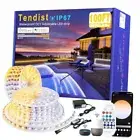 Outdoor White Led Strip Lights, Alexa Compatible Rope Light 100ft 3000k-6500k