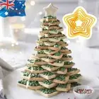 6pcs/Set Christmas Tree Cookie Cutter Mold Xmas DIY Biscuits Gingerbread Mould