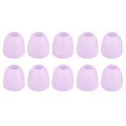 20Pcs Plastic Bell End Stoppers, Cord End Lock Rope Fastener, Light Purple
