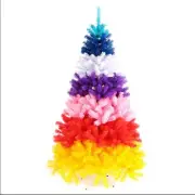 Colorful Christmas Tree 5FT 1.5M 450 PVC Tips Metal Stand Stem Xmas Decor Gift