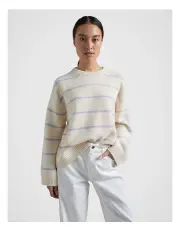 [Fine Day] Boxy Knit Pullover in Cream