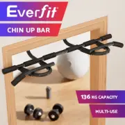 Everfit Pull Up Bar 104CM Doorway Chin Up Horizontal Bar Home Gym Workout