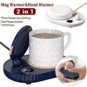 Electric Coffee Mug Warmer Smart Cup Warmer 3 Temperature Setting + Hand Warmer