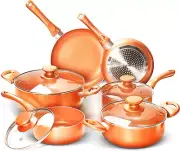 10-Piece Ceramic Nonstick Cookware Set