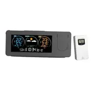 Digital Weather Station Projector Alarm Clock with USB Cable for Bedroom