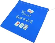 SAFIGLE Practical Mahjong Storage Bag Large Capacity Drawstring Organizer for Mahjong Tiles Durable Container Portable Reusable Pouch for Travel Go Use