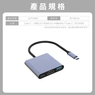 HDMI 4K 60Hz type C 轉 HDMI 線 頭 影音 轉接 線 轉接器 USB 2.0 3.0 獨