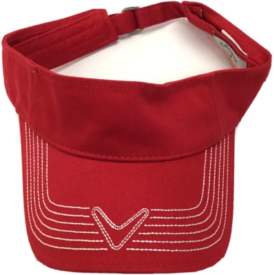 $39.99 Callaway C-Tech Men's Visor Hat, Red, One Size
