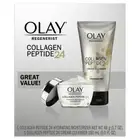 Olay Regenerist Collagen Peptide 24 Cream Cleanser and Hydrating Moisturizer NEW