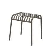 Raimon Furniture Renzo Antirust Treatment Metal Outdoor End Lamp Side Table Cappucino