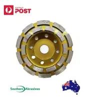 115/125/180mm Double Row Diamond Grinding Disc Millstone Concrete Angle Grinder