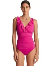 [Lauren Ralph Lauren] Beach Underwired One-Piece Swimsuit in Pink