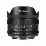 7artisans 7.5mm F2.8 Manual Fisheye Lens Micro 4/3 Mount Black gx gh omd