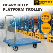 Hardware Plus 300kg Folding Platform Trolley Hand Truck Heavy Duty Foldable Cart