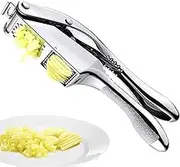 5 Garlic Press - 2 in 1 Garlic Squeezer Slicer | Ergonomic Garlic Press with Stainless Steel Garlic Cutter Slicer Seta-au