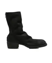 Zippered short boots 40,42 BLACK