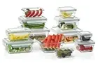 24 Piece Glass Food Storage Containers Set Airtight Glasslock BPA Free