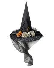 Deluxe Roses Witch Hat