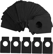 UKCOCO 200pcs Wine Bottle Label Writable Tags Sticker Label Bottle Labels Wine Labels Plain Adhesive Bottles Hand Made Tags Wedding Bottle Tags Winebottle Tags Handmade Labels Paper Black