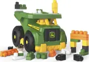 BLOKS John Deere Toddler Building Blocks Toy Set, Dump Truck with 25 Pieces a...