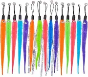 TIENAILING Cat Toy Worm Refills, 15 Pieces Interactive Cat Wand Attachments Worms Toy for Indoor Cats