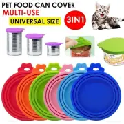 Pet Food Can Cover Lid Dog Cat Pet Tin Silicone Reusable Storage Cap Top Can Lid