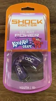 Shock Doctor Gel Max Power Mouthguard Kool-Aid Grape Youth 10-